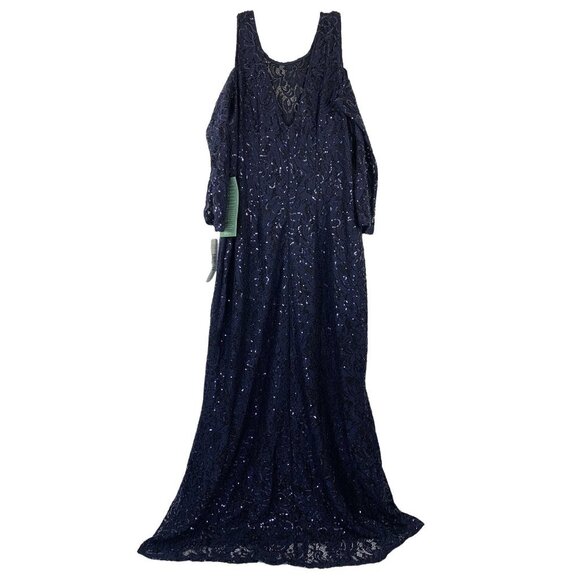 Blu Sage Dresses & Skirts - Blu Sage Women's Navy Blu Blue Elegant Gown